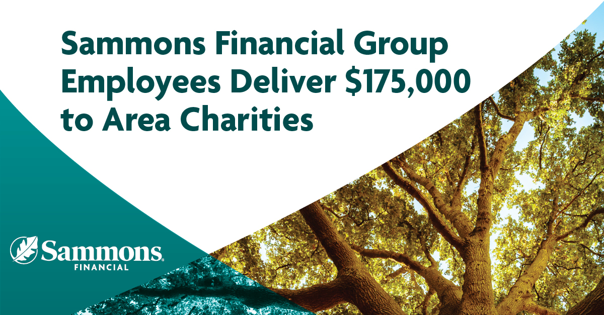 Sammons Financial Group Employees Deliver $175,000 to Area Charities